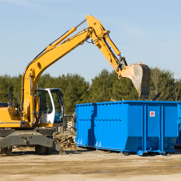 what kind of customer support is available for residential dumpster rentals in East Claridon